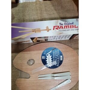 Loew Cornell Artist Palette Set with Knives & The Original Rambler Display Easel